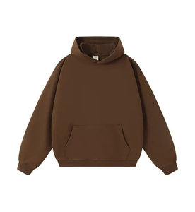 Sweat-shirt à capuche oversize pour homme, couleur unie, coton French Terry, décontracté, pour l'automne, avec poche, coupe classique - Product Image 5