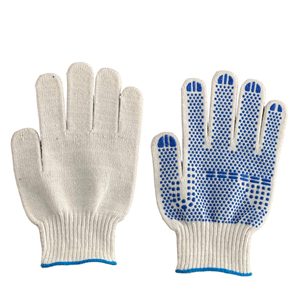 Gloves for General Purpose Safety Work Custom Logo <b>PVC</b> Dotted Gloves Cotton Knit Work Gloves Manufacturer for Industrial Safety - Product Image 6