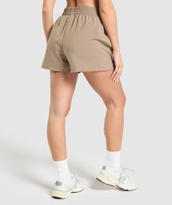 Shorts pour femmes de qualité supérieure OEM, élégants, unis, taille haute, élastique, décontractés, mode estivale, streetwear - Product Image 3
