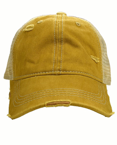 Gorra de béisbol estilo vintage desgastado con cierre de hebilla ajustable, venta al por mayor, gorra retro desgastada tipo Dad Cap, gorra con lavado pesado y efecto desgastado. - Product Image 5