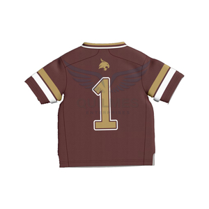 Venta al por Mayor OEM de Alta Calidad # 1 camiseta de los Texas State Bobcats, camiseta universitaria de fútbol ligera y personalizada para bebés - Product Image 6