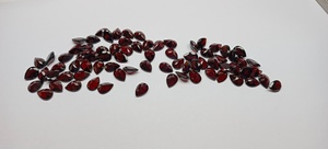 Meilleure vente en gros de grenat rouge naturel zambien de haute qualité, taille 8*12 MM, coupe en forme de poire, pierre précieuse en vrac, directement du fabricant, approvisionnement en gros - Product Image 3