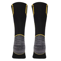 Chaussettes de compression en gros pour le baseball, anti-bactériennes, respirantes, avec logo tricoté sur le revers, chaussettes de sport OEM ODM
