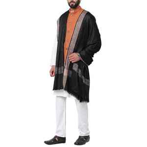 Châle en laine pour homme de haute qualité 100 % laine, écharpe chaude d'hiver double face à franges, châle traditionnel musulman pour homme, directement de l'usine - Product Image 4