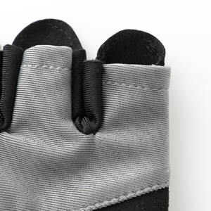 WORK N SHINE SPORTS WEAR 2026 Nouveau design Gants de musculation en cuir à demi-doigts Antidérapants Unisexe Noir Gris - Product Image 5