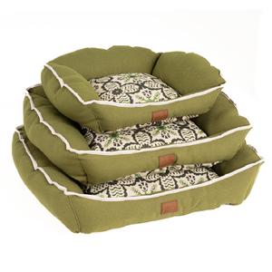 High Quality Elegant Floral Upholstered Blue <b>Dog</b> <b>Bed</b> Washable Removable Tufted Cushion Lazy Hound Hipster Pet <b>Bed</b> Strong YKK - Product Image 5