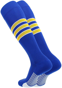 Chaussettes de baseball noires mi-hautes avec rayures rouges et blanches, respirantes, en spandex et polyester, pour adultes, été - Product Image 4