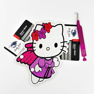 Custom Cartoon Acrylic <b>Eyelash</b> Extensions Display Tray Sustainable <b>Magnetic</b> Tweezers Holder Plastic Pallet Fashionable Style - Product Image 2