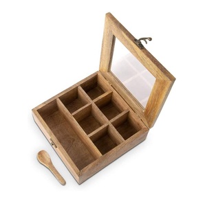 Wooden Spice <b>Box</b> for Home Kitchen Counter Masala Storage <b>Herbs</b> Seasonings and Everyday Cooking Essentials - Product Image 4