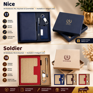 Set de Regalo de Cuaderno A5 con Logotipo Personalizado, Bolígrafo, Tarjetero y Llavero - Promocional Empresarial de Cuero PU y Metal con Impresión UV - Product Image 4