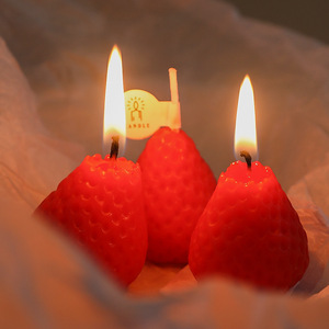 Strawberry Scented <b>Candle</b> Natural Soy Wax Aromatherapy <b>Candle</b> Premium Strawberry Fragrance <b>Candle</b> for Home Decor - Product Image 1