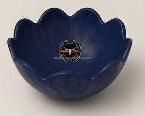 Bol à salade en résine multi-usages poli, bol de service de luxe pour les fêtes, décoration de cuisine, salle à manger et table - Product Image 4