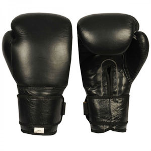 Unbranded New Custom Made Genuine Leather Black <b>Boxing</b> <b>Gloves</b> Muay Thai <b>Kick</b> MMA Training <b>Gloves</b> Moisture Wicking for Closure - Product Image 4