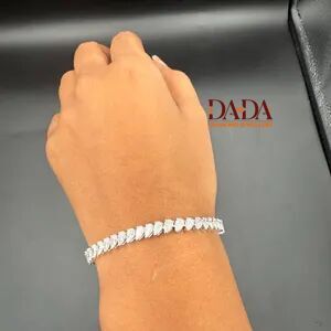 Impresionante Pulsera de Diamantes Cultivados en Laboratorio con Forma de Marquesa para Mujer, Elegante Joyería de Diamantes, Pulsera Delicada para Bodas - Product Image 2