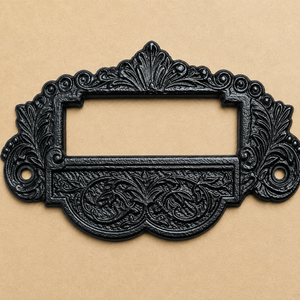 Cast Iron Shell Drawer Pull | Decorative Cabinet Handle for Kitchen Dresser Wardrobe Furniture <b>Door</b> Cupboard Hardware Home Decor - Product Image 1