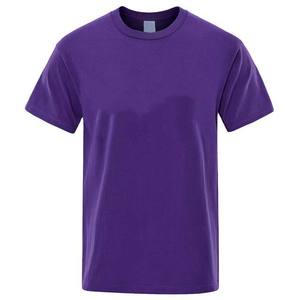 T-shirt en coton, prix de gros, OEM, qualité supérieure, impression personnalisée, broderie, manches courtes, col rond, coton respirant, chemises pour hommes - Product Image 3