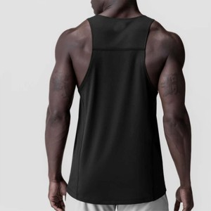 Camiseta sin mangas para hombre, ajustada, transpirable, para entrenamiento, chaleco deportivo, servicio OEM ODM disponible hoy - Product Image 1