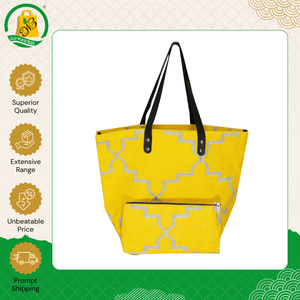 Bolsa de Compras de Lona Estilo Bohemio con Asas de Cinta de Algodón Reutilizable, Ecológica y de Alta Calidad con Diseño de Lujo - Product Image 5