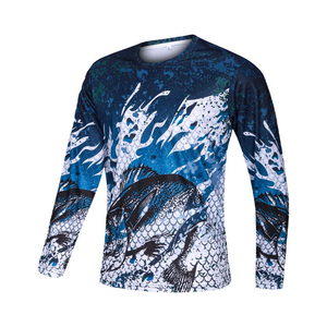 Camisetas de Pesca con Diseño Popular, Color Personalizado, Impresión Digital, Tu Propio Estilo, Buena Calidad, Spandex/Poliéster, UPF 50, Transpirables - Product Image 2