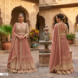 Tenue traditionnelle brodée pour femmes, élégante robe indienne et pakistanaise Salwar, disponible au meilleur prix - Product Image 4