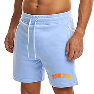 Pantalones Cortos de Felpa para Hombre, 100% Algodón, Corte Regular, Lisos, de Lujo, con Logotipo Personalizado, Felpa Gruesa, Oferta, Gran Venta - Product Image 1