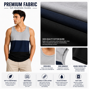Five B Custom – Débardeur athlétique OEM pour homme, séchage rapide, pour la gym et l'entraînement – Fabricant - Product Image 5