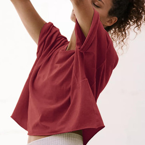 Camisetas Cortas de Mujer 2026, Ajustadas, de Manga Corta y Cuello Redondo, Suaves, de Poliéster, Algodón, Rayón y Microfibra, Estampadas, al por Mayor - Product Image 2