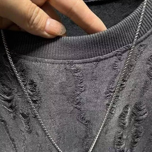 เสื้อสเวตเชิ้ตผู้ชาย แขนยาว พิมพ์ลายดิจิทัล แฟชั่นใหม่ ผ้าโพลีเอสเตอร์/คอตตอน ระบายอากาศได้ดี เป็นมิตรกับสิ่งแวดล้อม ประดับด้วยคริสตัล เหมาะสำหรับใส่ลำลองในฤดูหนาว - Product Image 3