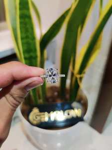 3.50 CT Elongated Cushion Cut Lab Grown <b>Diamond</b> <b>Ring</b> for Women | IGI Certified Solid Gold Engagement <b>Ring</b> | Trendy Luxury - Product Image 3