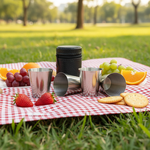 Funda de Cuero para Vasos de Chupito Imra Impex, Portátil, para Viajes, Whisky, Vodka, Vino, Camping, Color Personalizado - Product Image 6