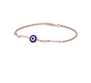 IGI Certified Lab Grown Round Diamond Charm Bracelet in 14K Yellow / White / Rose Gold - Product Image 2