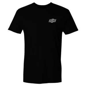 Camiseta Negra de Manga Corta para Hombre con Diseños Personalizados, Logotipo Impreso, Cuello Redondo, Corte Regular, Informal, de Algodón Transpirable - Product Image 1