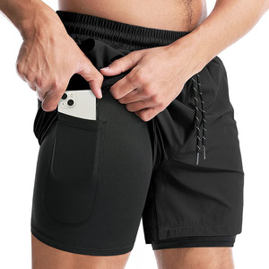 Shorts décontractés pour hommes, légers, en mélange de coton, coupe ample, pour tous les jours, activités de plein air, logo personnalisé, grandes tailles, shorts de jogging pour hommes - Product Image 1