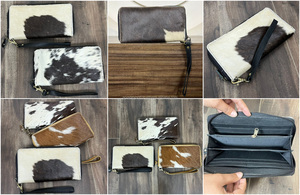 New 2025 Premium Quality Designer Cowhide Leather Clutch Genuine Leather Long Wristlet <b>Wallet</b> for Women <b>Zip</b> Around Clutch Purse - Product Image 3