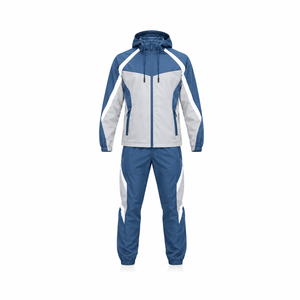 New trending Fashion High Quality <b>Men</b>’s Sports Track Jacket Windbreaker Latest Two Tone Red <b>White</b> Jacket Polyester Athletic - Product Image 6