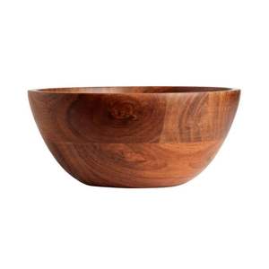 Bols en bois de manguier de qualité alimentaire avec logo personnalisé en gros |   Bol à céréales et à soupe en bois émaillé |   Bol en bois artisanal durable - Product Image 5