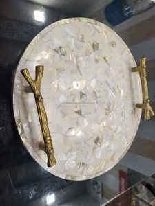 Plateau en bois poli avec poignées, écologique, de bonne qualité, plateau de service alimentaire, thème bouddhiste, forme personnalisée, maison, bureau, restaurant - Product Image 2