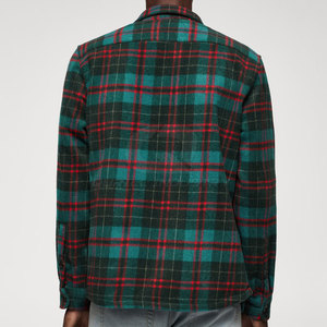 Camisa de Franela para Hombre de Primera Calidad, Ecológica, Transpirable, de Secado Rápido, Tejido de Hilo Teñido Suave, Diseño Clásico a Cuadros, Cierre de Botones - Product Image 3