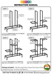 Support à plantes en métal robuste à 8 niveaux, porte-pots multi-étages, revêtement poudré antirouille, pour intérieur et extérieur - Product Image 5