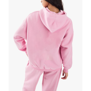 Sudadera con Capucha de Algodón Orgánico para Niñas, Estampado Digital de Alto Gramaje, Hombros Caídos, Ajuste Relajado, Puños Acanalados, Estilo Casual, OEM - Product Image 4