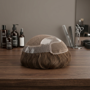 Toupee de Cabello Humano Taz Hair de Alta Calidad, Color Rojo Arcoíris, Resistente al Agua, Ecológico y Ligero, con Encaje HD - Product Image 1