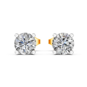 Pendientes de Oro Sólido de 14K, 9K, 10K y 18K con Diamantes de Laboratorio, Certificados por IGI, RJC, ODM, OEM, Fabricante de Joyería Fina Ética, Venta al por Mayor EA501871 - Product Image 2