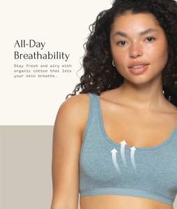 Bralette Calm Harmony para Mujer, Tejido Suave, Alta Elasticidad, Contorno Suave, Soporte Equilibrado, Transpirable, Ligero y Ecológico - Product Image 3