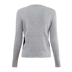 Cómodo Cárdigan Informal de Invierno de Algodón para Mujer de Talla Grande con Botones Cubiertos, Estilo Fraternidad Griega - Product Image 4