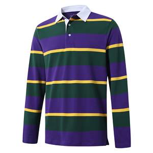 Maillot de rugby vintage 100 % coton de haute qualité pour homme, à manches courtes, personnalisable, écologique, vente en gros - Product Image 1