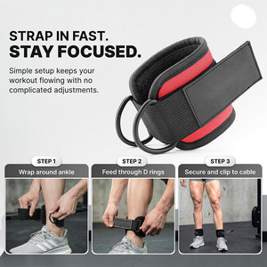 Sangles de cheville personnalisées avec logo pour hommes et femmes, entraînement de powerlifting, musculation, universelles, ergonomiques, design tactique, utilisables toute saison. - Product Image 2