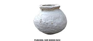 Urna Decorativa Artesanal de Papel Maché, Estilo Indio Auténtico, Texturizada y Ecológica, para Interiores Rústicos - Product Image 3