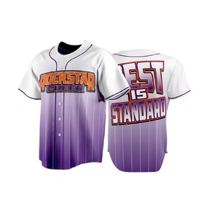 2021 New Stock Personalized <b>Custom</b> Classic Baseball Jerseys Any Color Solid Front Button Closure Athletic Baseball Jersey - Product Image 1