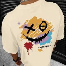 เสื้อยืดสตรีทแวร์โอเวอร์ไซส์ทรงหลวมคุณภาพสูง พิมพ์ลายกราฟิกดีไซน์ตามสั่งสำหรับผู้ชาย - Product Image 4