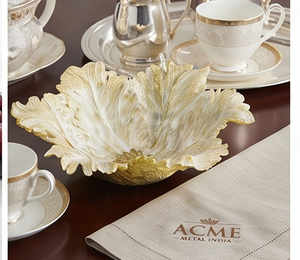 ACME Tulip Shape <b>Metal</b> Bowl Polished Finish Modern Luxury Design for Home Dinning Table <b>Top</b> Office Wedding Gifts - Product Image 4